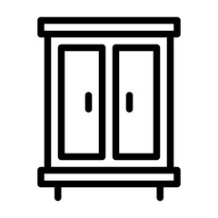 Cupboard Icon Line Style