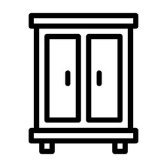 Cupboard Icon Line Style