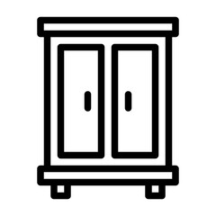 Cupboard Icon Line Style