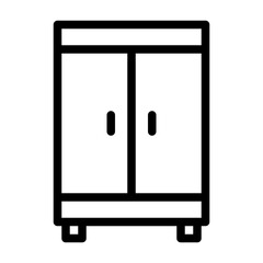 Cupboard Icon Line Style