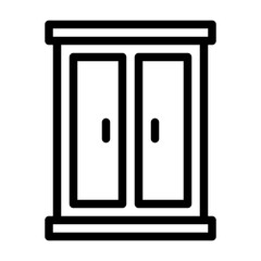 Cupboard Icon Line Style
