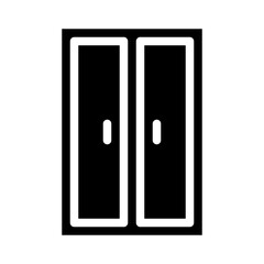 Cupboard Icon Glyph Style