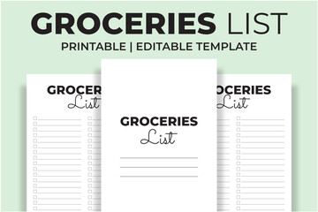 Groceries List