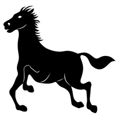 horse silhouette vector
