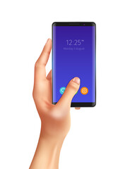 Gadget In Hand Composition