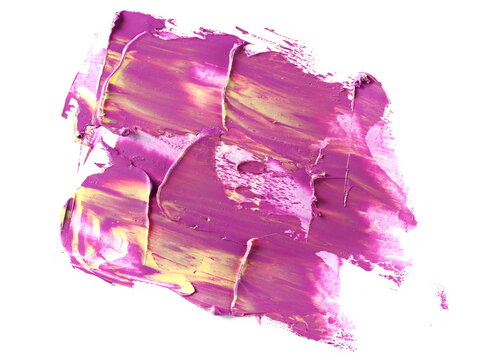 recommend clip art: Grunge purple yellow brush strokes oil paint isolated on white background, clipping path