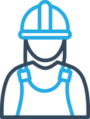 Female worker Vector Icon
