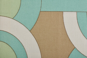 Upholstery fabric fragment for furniture, home or office decor, close up