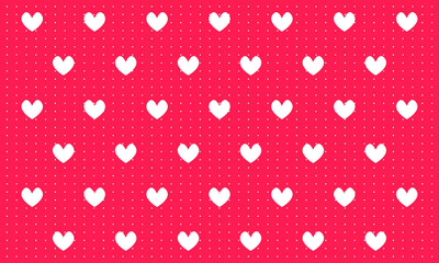 Heart love pattern background. Vector illustration.