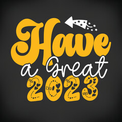 Happy new year svg t shirt design