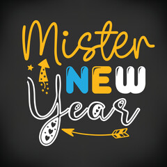 Happy new year svg t shirt design