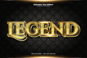 Legend editable text effect in modern trend style