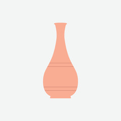 Old Vase Icon. Antique, Cartoon of Sickle Vector