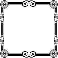 Ornament frames can be for wedding invitations, book covers or others