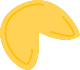 Prediction cookies flat icon Traditional asian snack
