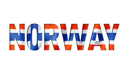 norwegian flag text font