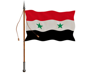 National flag of Syria.  Background  with flag of Syria.