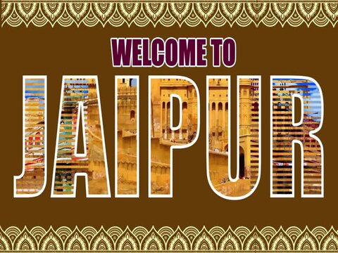 Welcome to Jaipur Tour and tourism logo, Jaipur tour and travel logo animation video, Jaipur travel banner video presentation