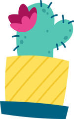 Cactus shape modern table lamp flat icon Interior