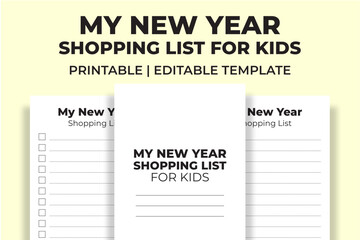 My New Year Shopping List For Kids