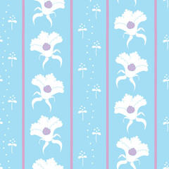Mari, a striped vector sky blue seamless pattern background.