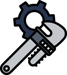 Wrench Vector Icon
