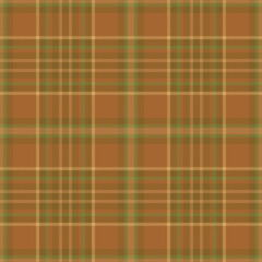 Plaid seamless pattern. Check fabric texture. Vector textile print.