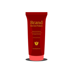 tube of moisturizing cream isolated