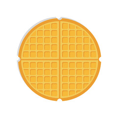 waffles on a white background