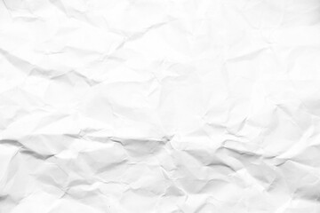 Grunge wrinkled white color paper textured background