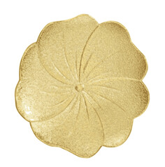 golden flower isolated vector