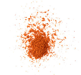 Crushed red chili pepper isolated on transparent png