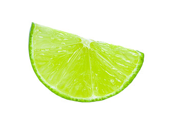 Lime slices isolated on transparent png