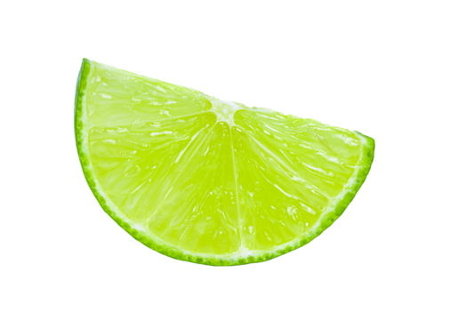 Lime slices isolated on transparent png