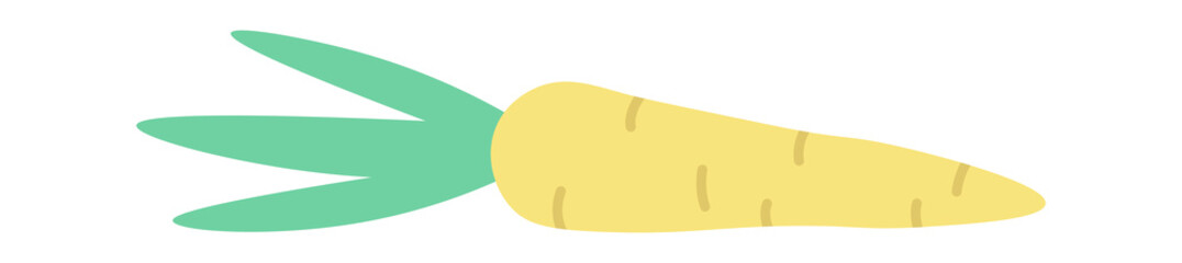 Carrot flat icon Healthy baby food Balanced nutrition