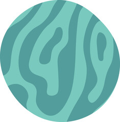 Bead element for create bracelets flat icon