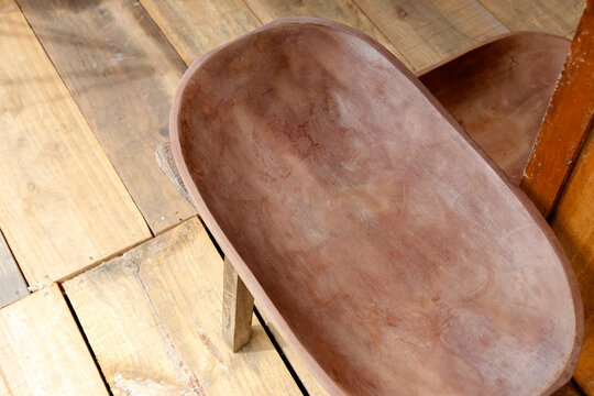 wooden trough - traditional wooden carved container