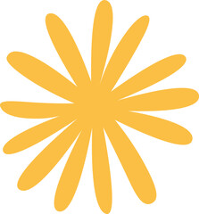 Fototapeta premium Flower decor for thermos flat icon