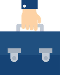 Businessman bag Vector Icon

