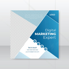 Digital marketing agency and corporate social media post design
