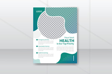 Corporate healthcare and medical flyer template
Healthcare and medical flyer.

