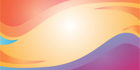 Vector abstract wave colorful wave landing page flat background vector design