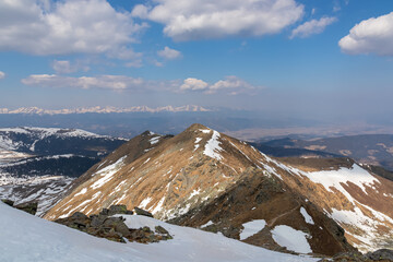 Scenic view of Schlaferkogel seen from Scharfes Eck, Seetal Alps, Styria, Austria, Europe. Alpine...