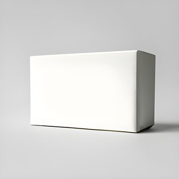 Box for multi-purpose butter and similar products with a white background. 3d mockup