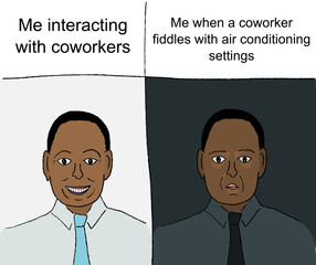 Office air conditioning meme