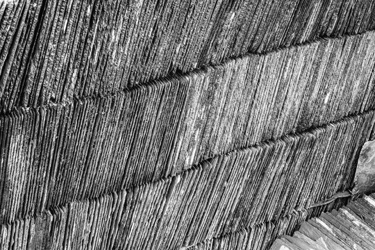 Stack of vintage roof slates