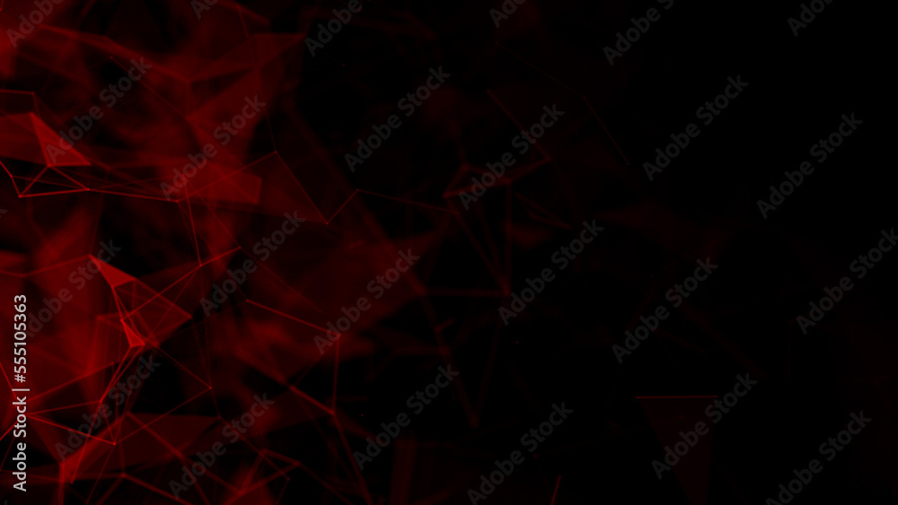 Poster abstract plexus geometry background. digital technology network connection concept. 3d rendered illu