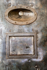 Peep hole and hatcth in old fashioned cell door