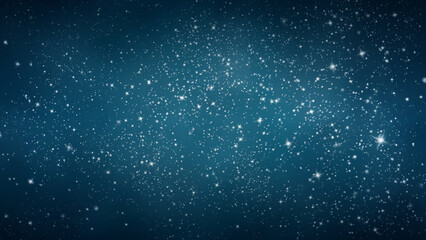 Obraz premium 手描きの水彩の星空、キラキラ背景