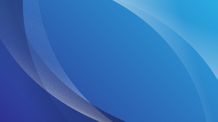 Modern Abstract Background Wave Lines Fluid Liquid Motion and Blue Gradient Color